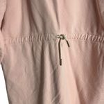Helsa  Organic Cotton Pink Crewneck Drawstring Long Sleeve Sweatshirt Dress S Photo 4