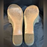 Coach  slip on wedge beige shimmering sandals sz 11 Photo 3