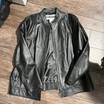 Jessica London Black Leather Jacket Photo 0