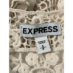 EXPRESS  Ivory Baroque Tiered Lace Boho Festival Fairy Cottage Tank Top Sz S Photo 5