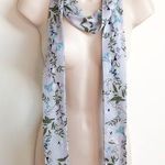 Mixit š blue floral oblong neck tie skinny wrap Photo 0