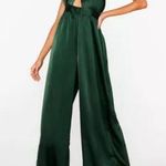 Nasty Gal NWT Green Halter Neck Cut Out Jumpsuit Size US 4 Photo 0