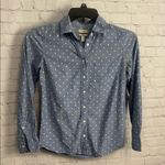 J.Crew blue button day boy shirt ladies size 00 retro preppy academia Photo 0