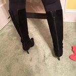 Oscar de la Renta  black suede boots 9.5 40.5 Photo 8