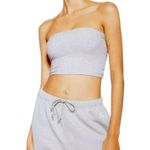 Topshop Heathered Grey Tube Top Size 4 – Minimalist Street Style Essential Photo 0