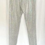 English Rose New Metallic Star Patch Legging Iridescent Heather Grey Photo 6