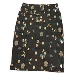 LuLaRoe Womens Cassie Pencil Skirt brown base w. cream pink & blue accents sz XS Photo 1