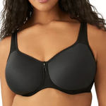 Wacoal  853192 Basic Beauty Spacer Underwire T-Shirt Bra Seamless Sz 34DDD Black Photo 0