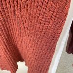 Free People  Mont Blanc Cable Knit Mini Sweater Dress in Red Jasper Photo 3