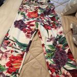 Majestic Garden Floral Jumpsuit - White/combo Photo 4