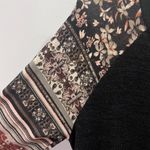 Black and pink long print sleeves sweater dress with pockets size medium Photo 6