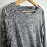 Athleta Womens size XS Breezy Long Sleeve Cutout Back Striped Workout Top Blue Photo 6