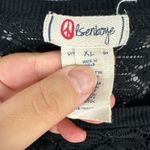 Olsenboye  Black Crochet Knit Top XL Pullover Romantic Dark Feminine Boho Indie‎ Photo 2