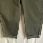 Wild Fable  Olive Green Paperbag Preppy, Boho Straight Leg Pants Photo 2