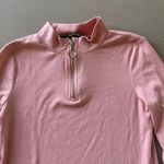 C&A Quarter Zip Ribbed Top Pink Size XXS Photo 4