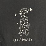 Primark  Black Tee with Dog Graphic Photo 1