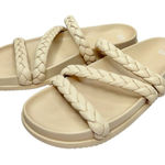 BP  Sandals Womens Size 13 Cream Braided Slip On Open Toe Bohemian Photo 0