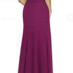 Social Bridesmaids Merlot Matte Chiffon Evening Dress Photo 4
