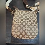 Coach Brown and Cream Crossbody Bag with Signature Monogram Photo 2