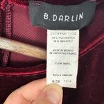 Vintage 90s Burgundy Velvet Mini Dress Whimsigoth Fairy Grunge Coquette 13/14 Red Size undefined Photo 1