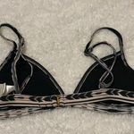 l*space L  Tribal Print Gold Black Triangle Bikini Top Size Small Photo 4