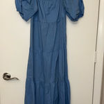 Cornflower Blue Tiered Dress Size M Photo 0