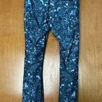 Yoga Democracy Blue Disco Sequin 7/8 Leggings Size Small Workout Active Photo 3
