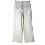 BLANK NYC NWT  Franklin Fit Cargo Pants Textured Ivory Utility Style 28 Photo 5
