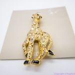 Chico's NEW giraffe brooch pin, color: gold, black Photo 2
