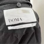 EUC Doma Women's Black‎ Leather Jacket Bomber Elastic Waist, Large Black Photo 7