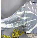 525 America Turtleneck Dolman Sleeves Sweatshirt Gray White M Size M Photo 5