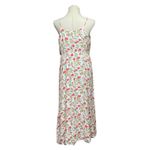 Lucky Brand Floral Print Maxi Sundress White Pink Blue Green XL Photo 3