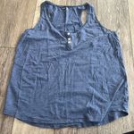 Gap Lace Henley Blue Tank Photo 0