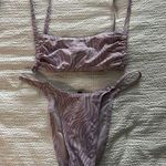 Kendall + Kylie  Purple Zebra Print Bikini Photo 0