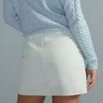 Blue Rain NWT Corduroy Mini Skirt Nautical Sailor Neutral Cream Ivory sz Medium Photo 2