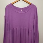 Free People Forever Your Girl Babydoll Long Sleeve Top Photo 1