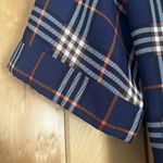 West Kei Women's Medium Plaid Blouse With Bow Tie Back Photo 2