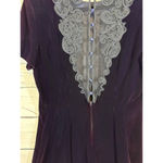 Maggy London Women's by Kenneth Nolan Purple Velvet Dress size 14 Photo 5