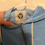 Urban Outfitters Blue Cropped full zip Hoodie Jacket Photo 4