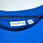 Susan Graver Bright Blue Midi Dress Sz M Sleeveless Beachy Classic USA made Photo 3