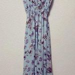 Don't Ask Why Don’t Ask Why Bohemian Blue & Brown Floral High Low Flowy Dress! Photo 6