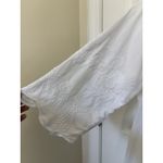 XCVI  White Crochet Embroidered Tunic Mini Dress Size Medium Boho Cottage Cotton Photo 5