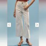 Anthropologie  Maeve Colette Crop Wide-Leg Jeans in Latte Foam Photo 1