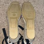 BODEN Embellished Espadrille Wedge Floral 38 / 7.5 Blue Photo 7