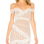 Majorelle NWT  Bandit Off the Shoulder Mini Dress White Medium Photo 0