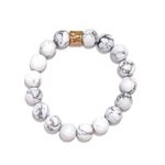 VICI KARMA BEADED BRACELET - WHITE HOWLITE Photo 3