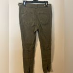 Pilcro and the Letterpress  Womens Superscript Pants Green Mid Rise Ankle Zip 28” Photo 1