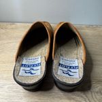 Fly Flot Comfort Clogs Womens 5.5 37 Brown Embossed Slip On Italy Anatomic Mule Photo 5