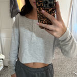 Garage  Henley Long Sleeve Cropped Shirt Photo 0