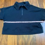 Zella Women’s Half Zip Navy Short Sleeve Collared Top Size Large Photo 1